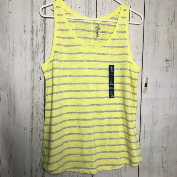 Gap Womens Striped V-Front Sleeveless Blouse Sz M - Picture 6 of 8